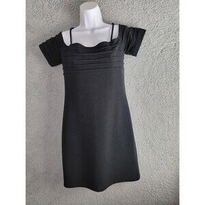 Hugo Buscati Women's Little Black Dress Size Medium Stretchy Packable Vintage